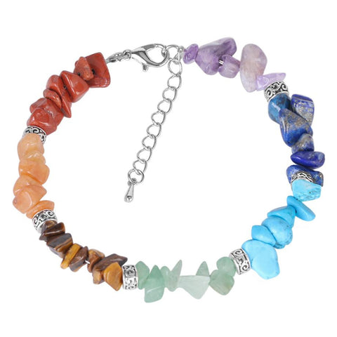 Bracelet Baroque "Guérison" 7 Chakras (mousqueton)