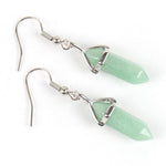 Boucles d'Oreilles Hexa "Connaissance" en Aventurine Verte