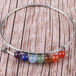 Bracelet Argenté/Doré "Guérison" 7 Chakras